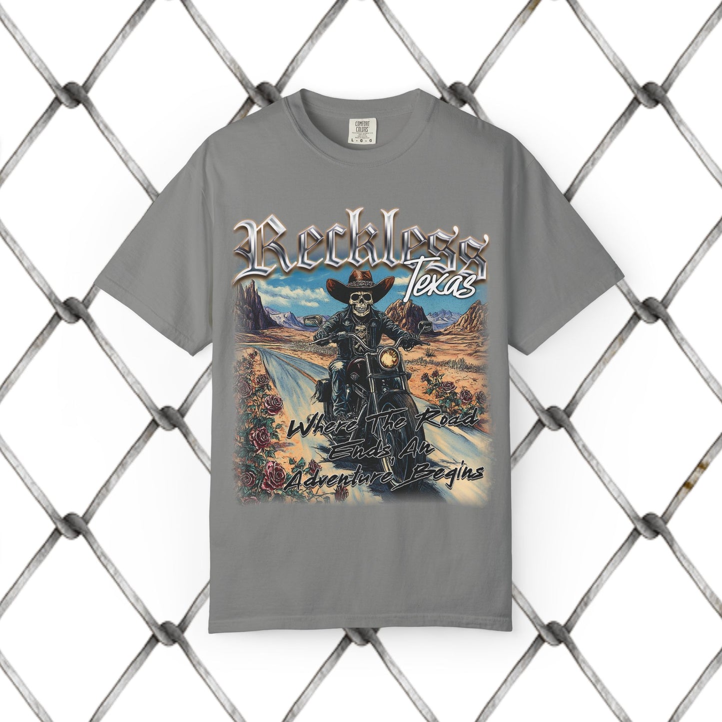 Reckless Texas Graphic T-Shirt THE BIKER