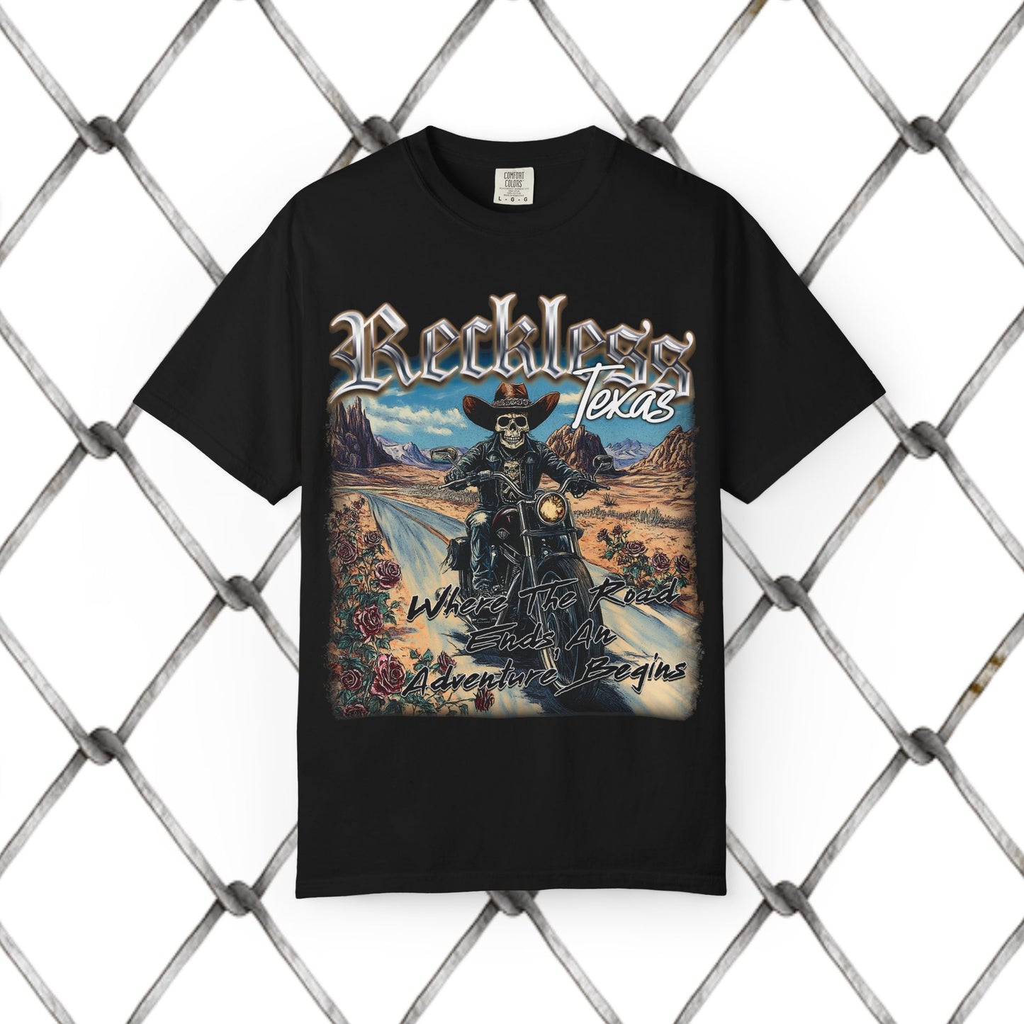 Reckless Texas Graphic T-Shirt THE BIKER