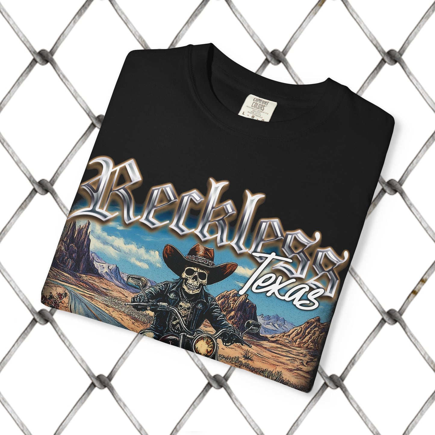 Reckless Texas Graphic T-Shirt THE BIKER